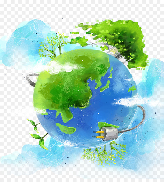 environmental protection,poster,watercolor painting,energy conservation,creativity,painting,lowcarbon economy,graphic design,cartoon,planet,globe,sky,water,computer wallpaper,green,world,earth,organism,png
