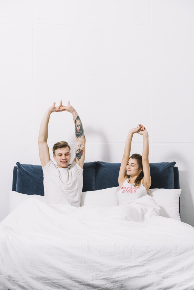 love,house,light,man,home,space,happy,wall,room,couple,white,bed,morning,romantic,together,young,pillow,beautiful,sitting,lifestyle
