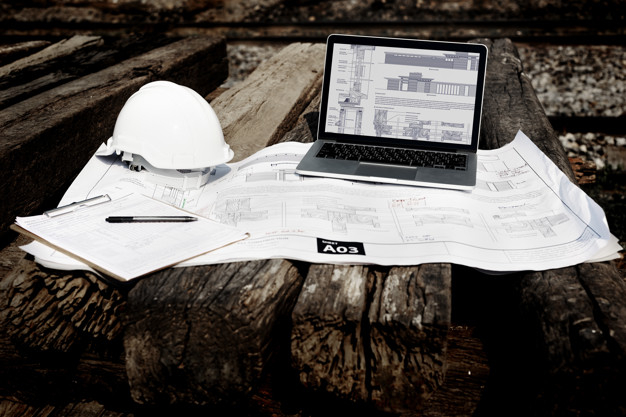 computer,building,paper,construction,laptop,digital,notebook,architecture,worker,engineering,safety,plan,engineer,helmet,career,project,site,blueprint,device,construction worker