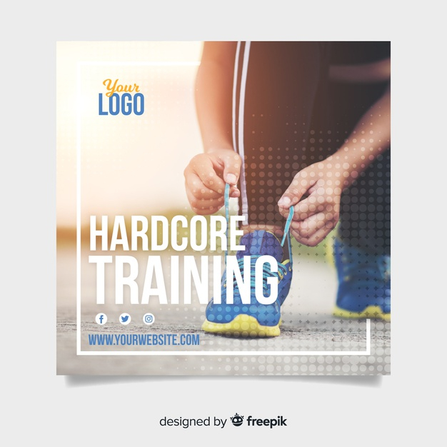 square banner,sportswear,sporty,dotted,fit,lifestyle,training,exercise,healthy,running,square,sports,photo,fitness,sport,template,frame,banner