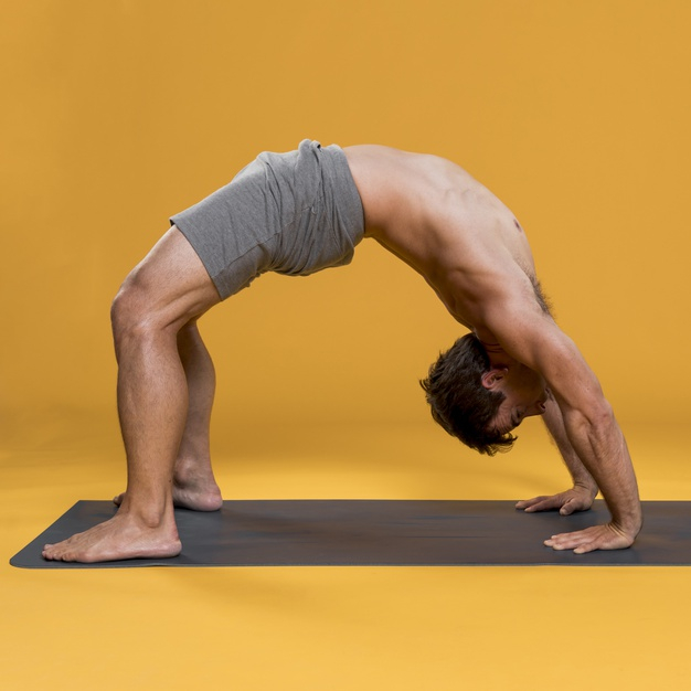 Half Bow Pose (Ardha Dhanurasana) - Yoga Pose