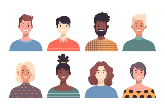 multiracial,multicultural,citizen,adult,different,set,avatars,collection,population,society,pack,identity,illustration,flat,character,design,people