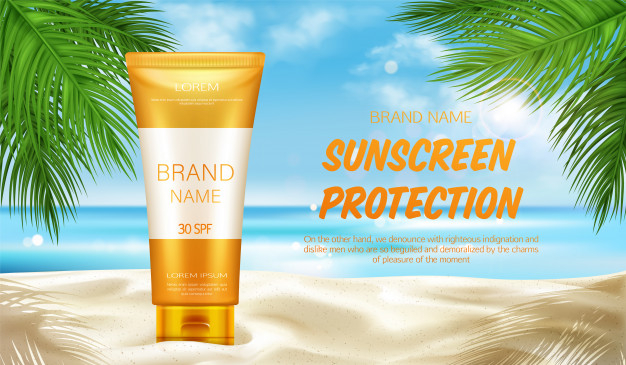 spf,ultraviolet,sunblock,tan,tanning,uv,seascape,summertime,exotic,sunscreen,seaside,lotion,realistic,skincare,tube,protection,block,solar,ad,cream,care,sand,skin,stand,palm,product,ocean,cosmetic,body,bottle,tropical,face,packaging,health,beauty,sun,sea,beach,leaf,summer,banner