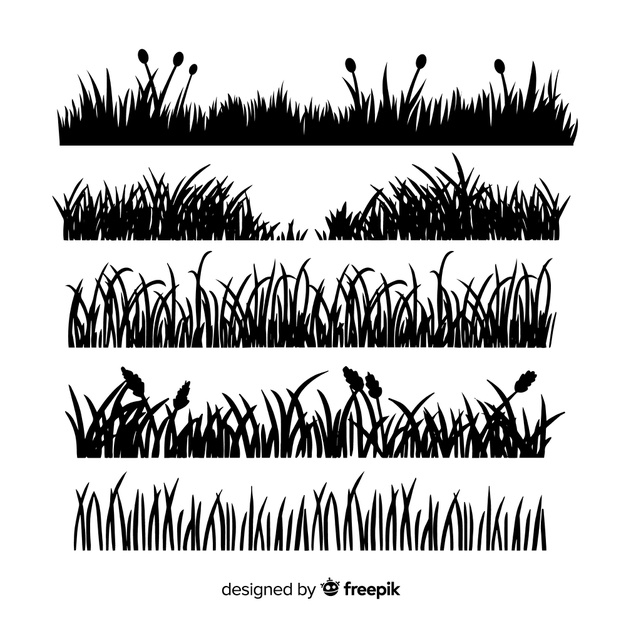 grass border,sod,turf,isolated,set,lawn,separator,collection,herb,plants,divider,silhouette,black,grass,nature,border,design
