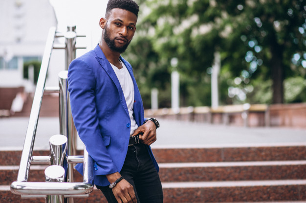 Free Photo  Handsome fashionable african american man in formal