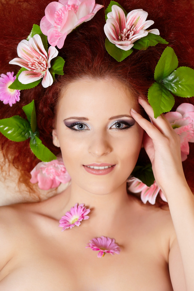 hairgrip,hairdo,posing,brunette,long,sensual,gorgeous,pretty,passion,look,american,lovely,glamour,portrait,hairstyle,young,sexy,lady,head,dress,modern,elegant,makeup,shape,women,happy,wreath,rose,beauty,hair,girl,fashion,hand,flowers