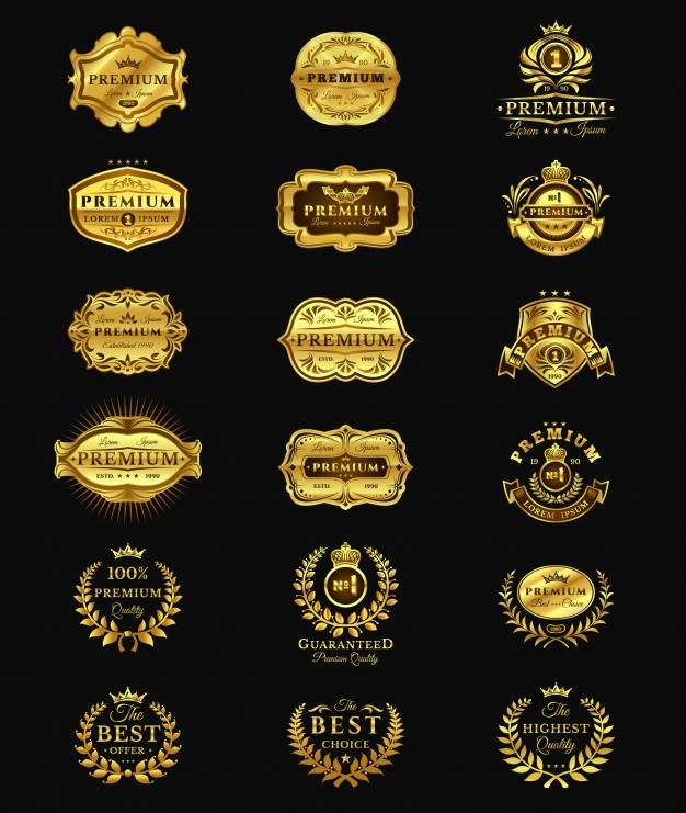 Best deal golden label Royalty Free Vector Image