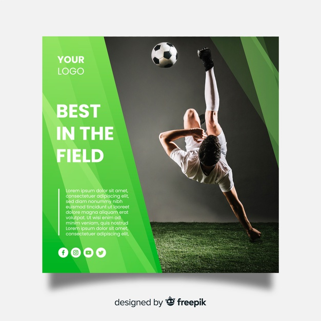 square banner,footballer,sporty,athletic,fit,lifestyle,goal,training,exercise,ball,healthy,square,sports,photo,soccer,football,fitness,sport,template,banner