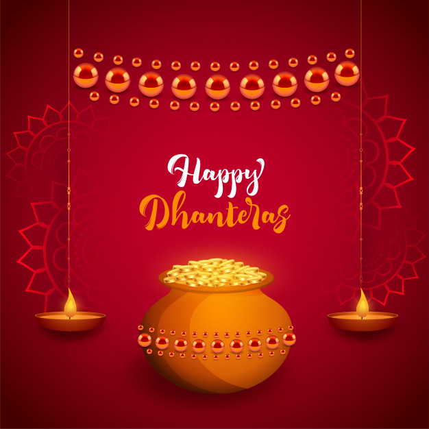 Free: Happy dhanteras background Free Vector 