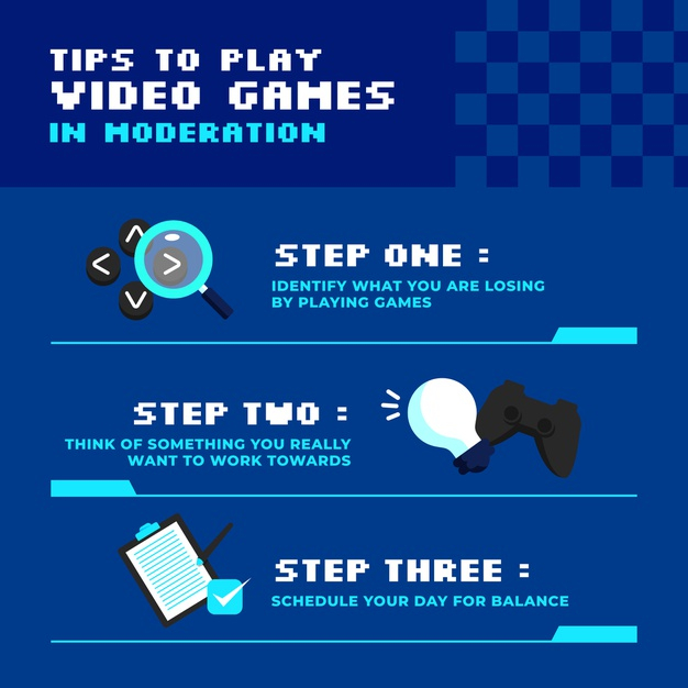 Free: Tips for playing online games with moderation Free Vector 
