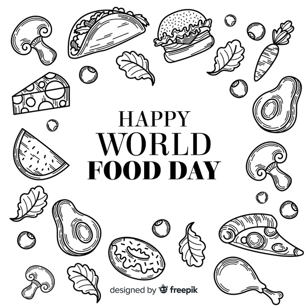 World Food Day Drawing / World Food Day Poster / Food Day Drawing / Food Day  Poster / easy drawing - YouTube