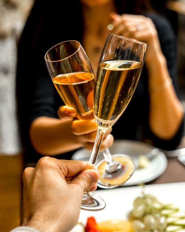 Celebration Toast with Champagne Stock Photo - Image of champagne