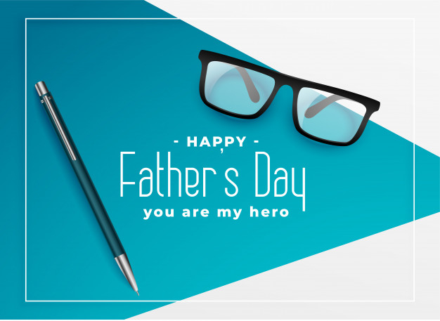 Free: Happy fathers day background with eye glasses and pen Free Vector -  