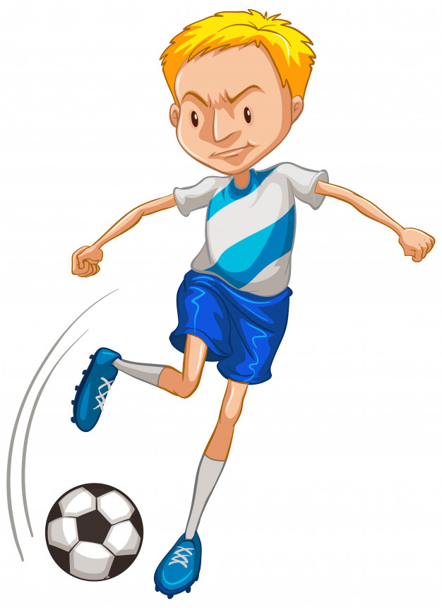 Free: Athlete playing soccer on white Free Vector - nohat.cc