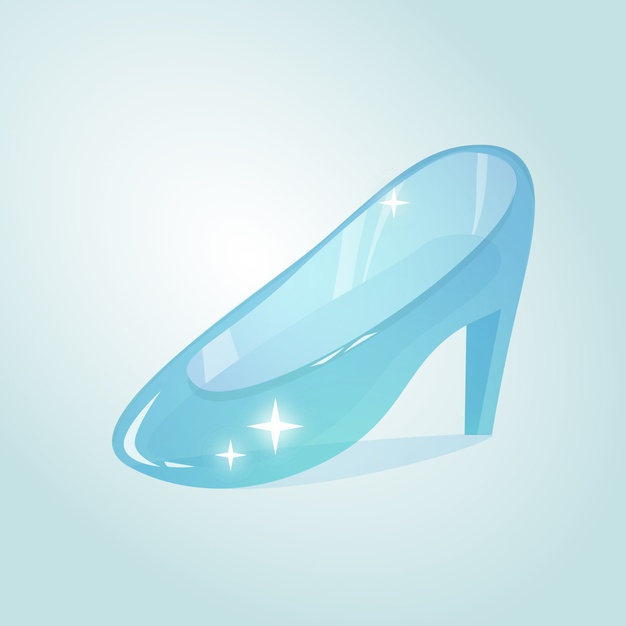 Free Vector  Cinderella glass shoe