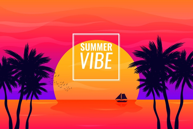 summertime,palm trees,season,colourful,holidays,vacation,palm,fun,trees,boat,silhouette,colorful,wallpaper,sun,summer,party,background
