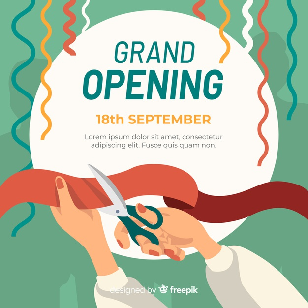 Grand Opening | Download now free vectors on Freepik - Nohat - Free for  designer