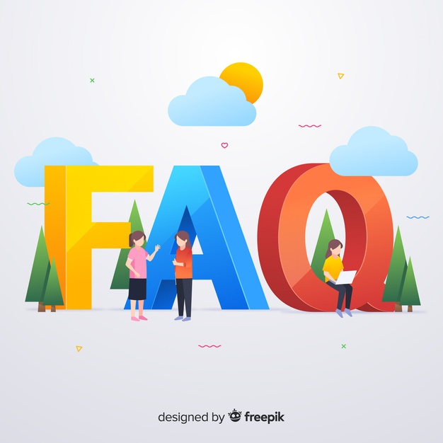 Free: Flat frequently asked questions background - nohat.cc