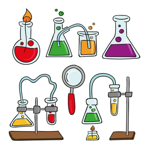 Free: Science lab objects collection Free Vector 