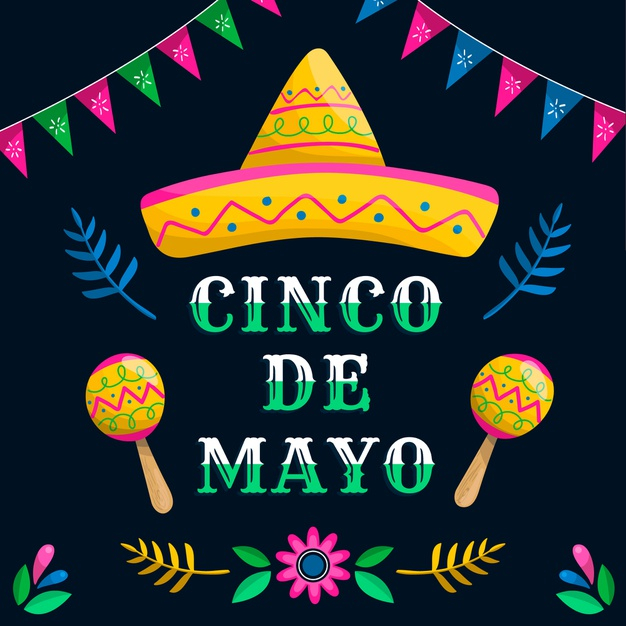 Free: Flat design cinco de mayo and maracas Free Vector - nohat.cc