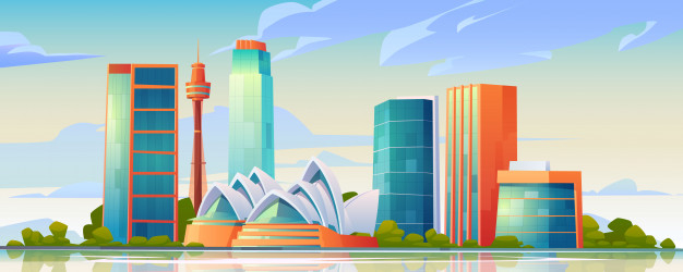 opera house,metropolis,panorama,opera,sydney,skyscraper,view,urban,australia,cityscape,town,skyline,illustration,architecture,landscape,cartoon,building,house,city,banner