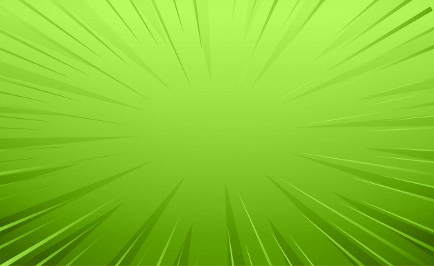 Free: Empty green comic style zoom lines background Free Vector 