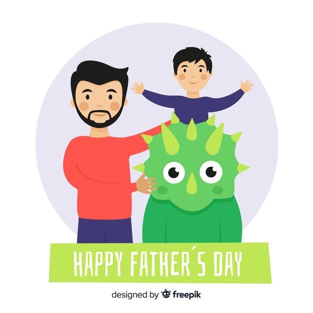 fatherhood,triceratops,paternity,familiar,june,fathers,son,daddy,relationship,lovely,day,parents,dad,celebrate,fathers day,father,dinosaur,boy,flat,happy,celebration,family,love