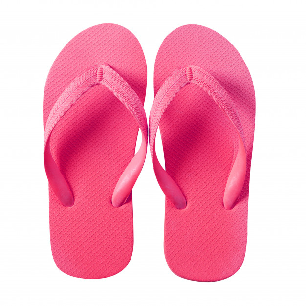 flop,overhead,flipflop,pair,isolated,sandal,slipper,sandals,flip,bright,plastic,flat,shoes,white,red,pink,beach,summer