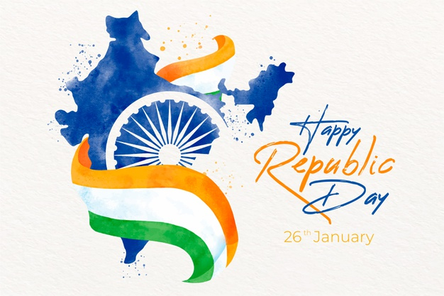 26th,january 26th,commemoration,republic,liberty,january,greeting,day,independence,country,freedom,celebrate,indian,holiday,india,happy,celebration,flag,map,watercolor