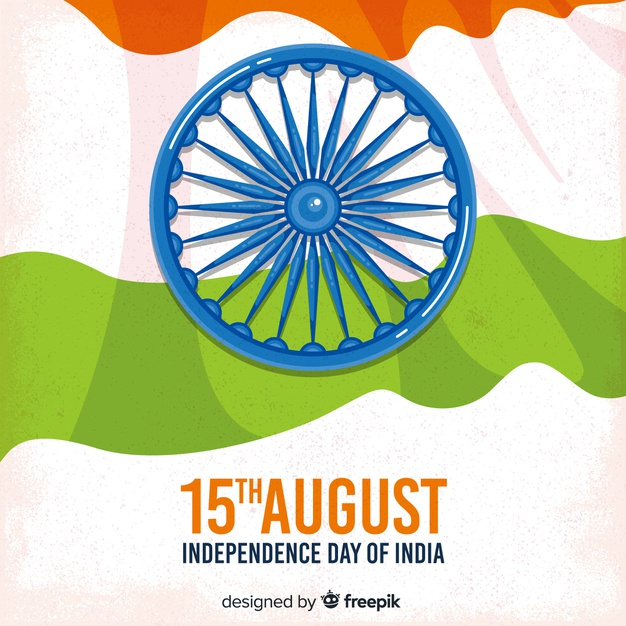Free: Flat india independence day background Free Vector 
