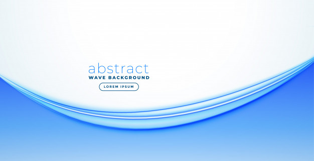 Vetor de Blue wave. Blue abstract wave flow, vector abstract