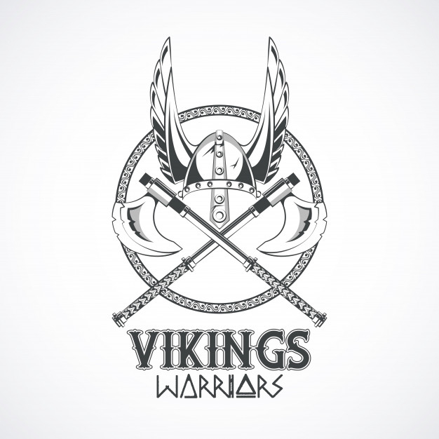 Free: Vikings warriors printed tshirt Free Vector - nohat.cc