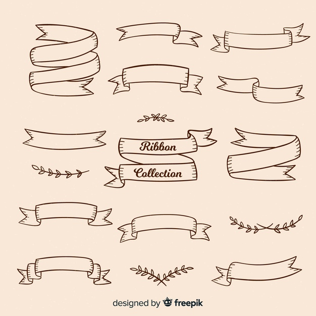 vintage ribbon vector free download