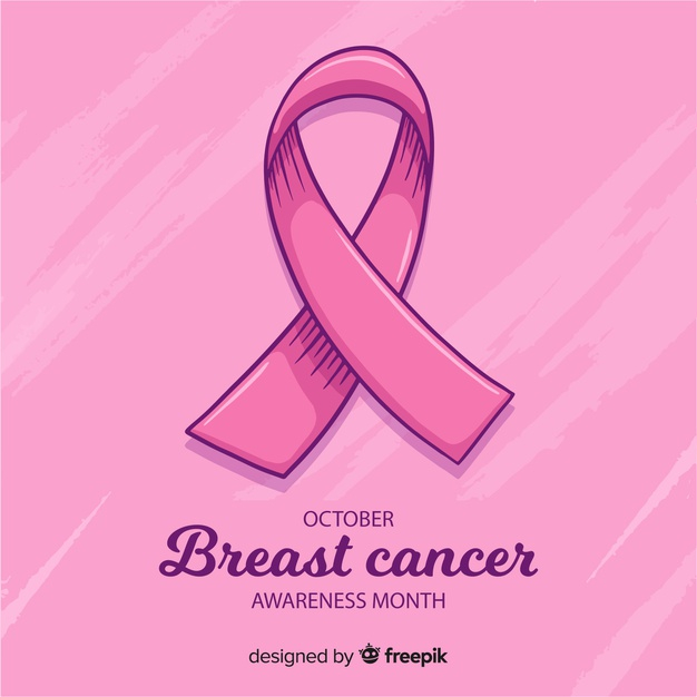 Free Vector  Hand drawn breast cancer awareness month breast