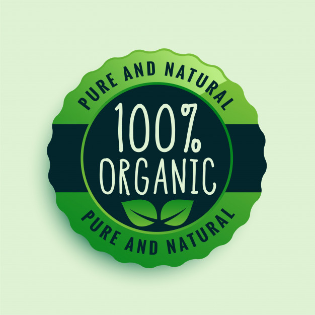 100% organic logo. Collection of healthy organic food labels, logos, badges  and signs for identity and packaging of natural, organic, premium quality  products. Vector set. Stock Vector by ©Cheremuha 128053794
