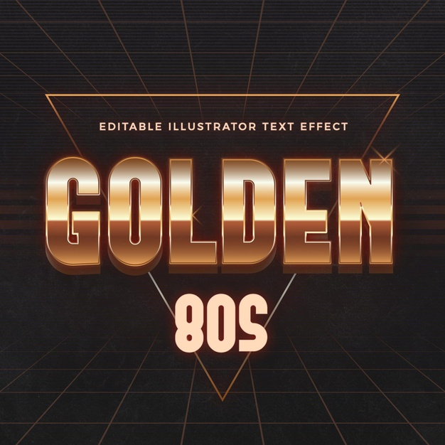 golden 80s,typeset,font style,editable,type,style,text effect,word,lettering,80s,letters,effect,modern,creative,golden,text,font,typography