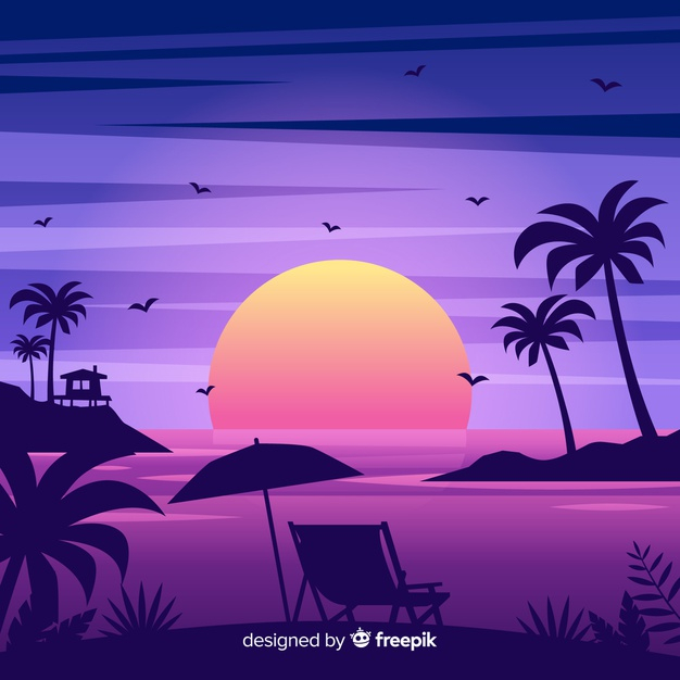 Free: Beach background Free Vector 