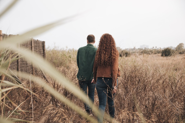 casual clothing,back view,through,long,togetherness,boyfriend,casual,girlfriend,wheat field,leisure,outdoors,dating,horizontal,shot,adult,meadow,countryside,romance,relationship,lovers,love couple,lifestyle,journey,view,back,young,together,outdoor,romantic,field,date,walking,vacation,clothing,natural,fall,wheat,couple,grass,landscape,autumn,nature,man,woman,love,people