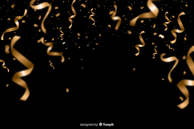 Free: Luxury background with golden confetti Free Vector 