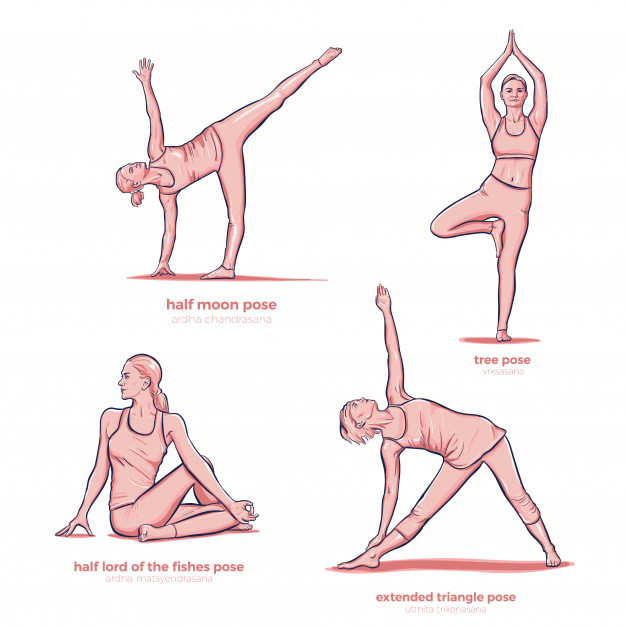 Yoga Asanas With Names Images - Free Download on Freepik