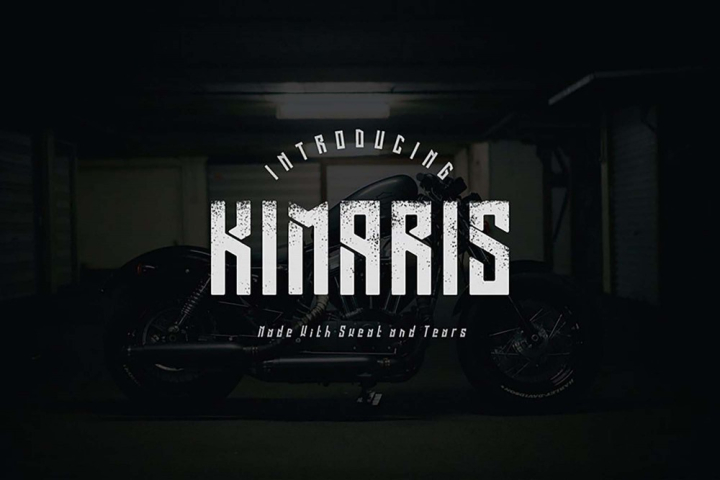 font,free,free fonts,kimaris,811 studio,sharp letters,edgy fragments,strong design,clothing items, posters, logos for barbershops, workshops, vintage vehicle stores,ttf format