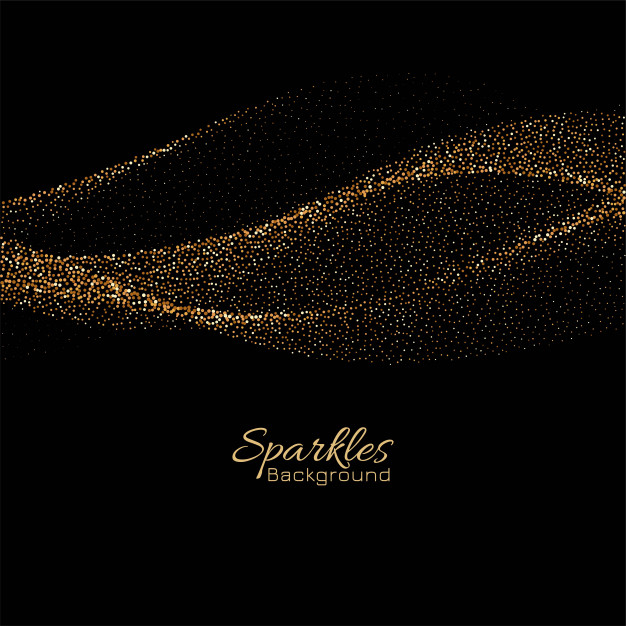 Gold dust with shiny particles Royalty Free Vector Image