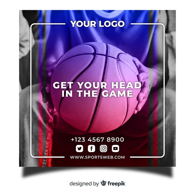 square banner,sporty,athletic,fit,lifestyle,training,exercise,ball,healthy,square,basketball,sports,photo,fitness,sport,template,banner