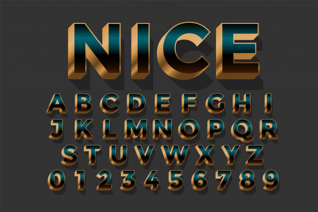 glossy,metallic,abc,effect,modern,numbers,golden,elegant,3d,font,alphabet,luxury,typography
