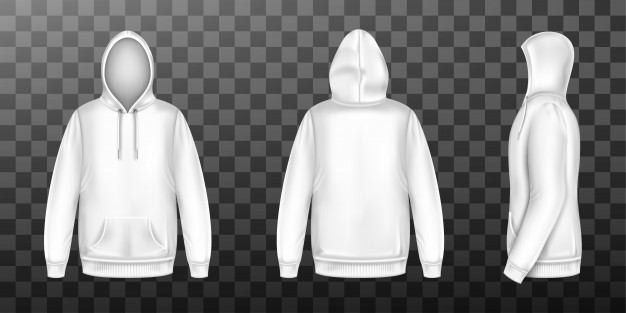 Hoodie mockup store front and back