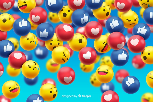 reactions,floating,realistic,emotions,expression,emoji,group,media,smiley,elements,emoticon,yellow,social,avatar,3d,web,cartoon,character,facebook,design