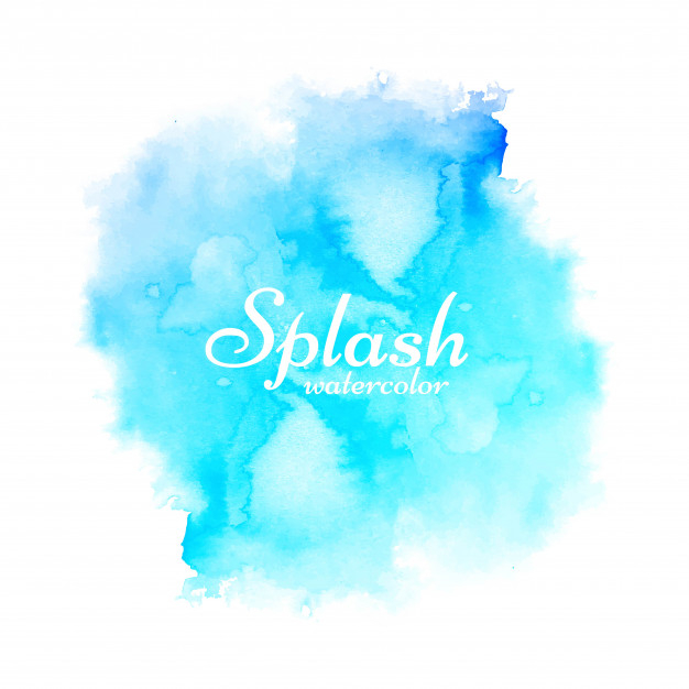 Free: Blue watercolor splash decorative design background Free Vector -  