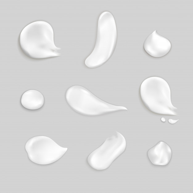 Realistic cream foam white mousse or foaming milk Vector Image