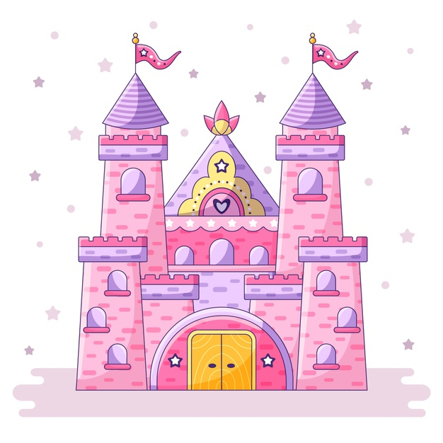 Free: Fairytale castle concept Free Vector - nohat.cc