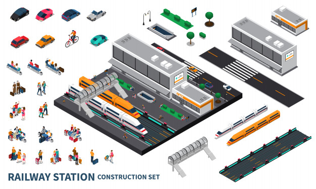 underpass,sleepers,coupe,rails,semaphore,reserved,seats,suite,passenger,conductor,departure,wagon,constructor,baggage,railroad,express,set,station,platform,railway,carriage,track,vehicle,sleeping,shelf,transportation,traffic,schedule,decorative,emblem,transport,isometric,train,3d,icons,ticket,travel